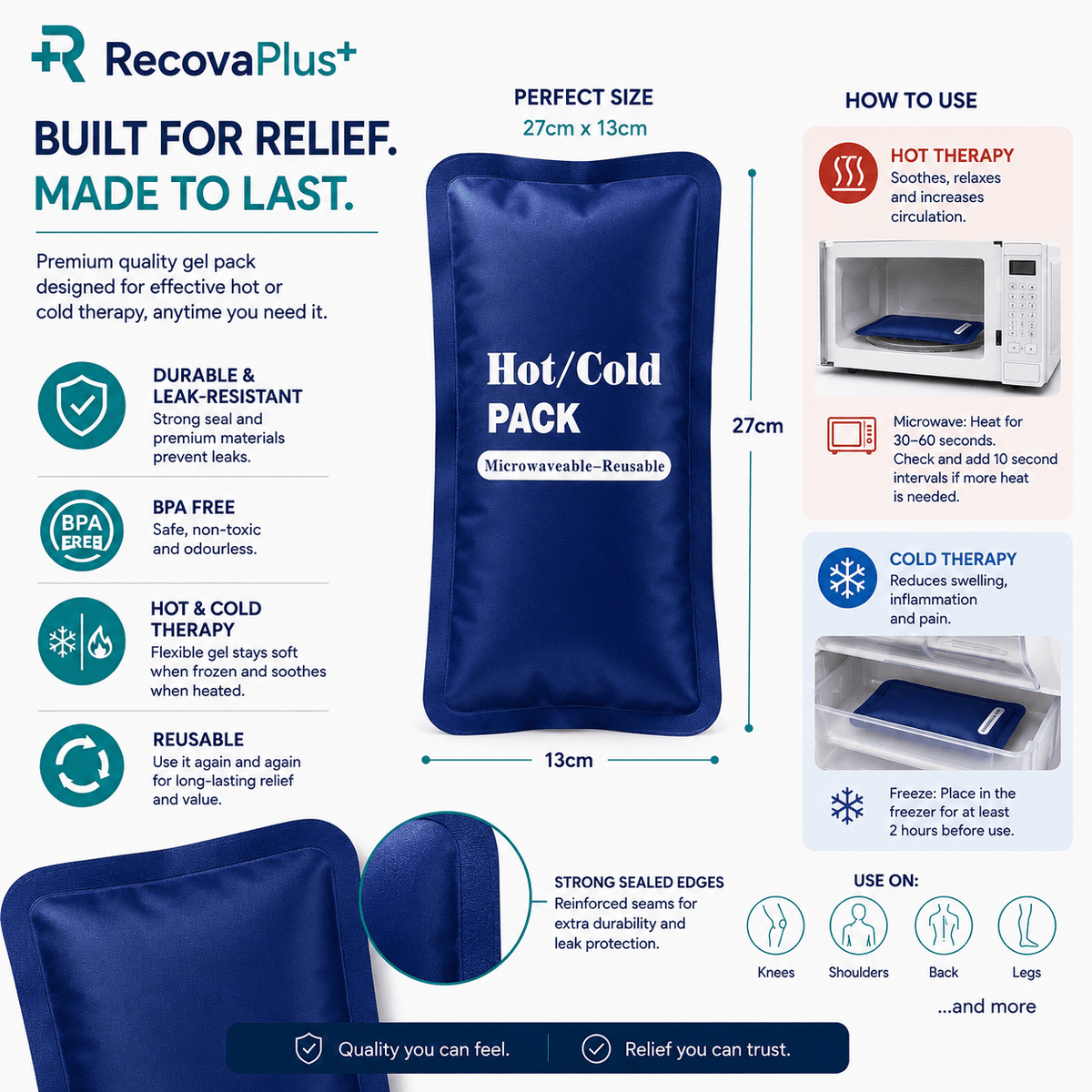 RecovaPlus+ 2-IN-1 Gel Pack